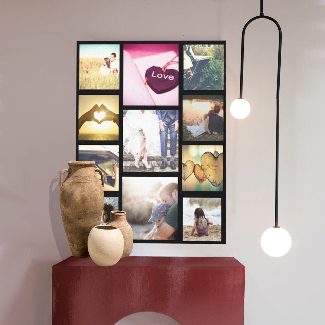 Trendy custom photo layout canvas print (Creator Uploaded)