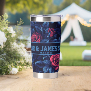 Trendy Custom Rose Insulated Tumbler For Wedding T