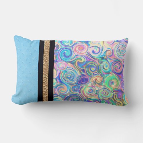 Trendy Custom Swirl Design Throw Pillow