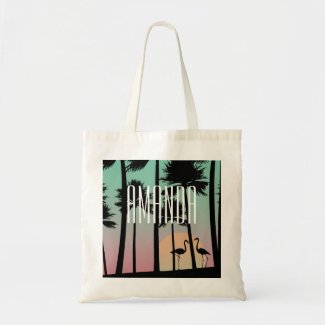 Trendy customizable summer design on Tote Bag