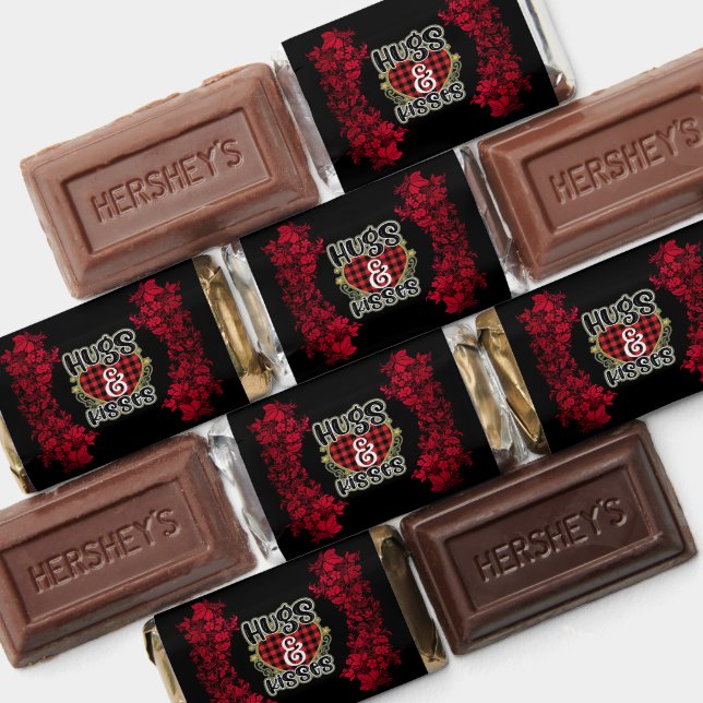 Trendy Customize Hugs And Kisses Valentines Day Hershey's Miniatures (Assorted)