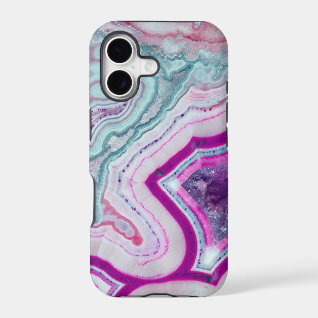 Trendy Cute Agate Geode Iphone Case (Back)