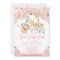 Trendy Cute Baby Girl Safari Jungle Animals Shower