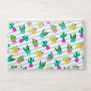 Trendy Cute Cartoon Potted Succulents & Cactus HP Laptop Skin