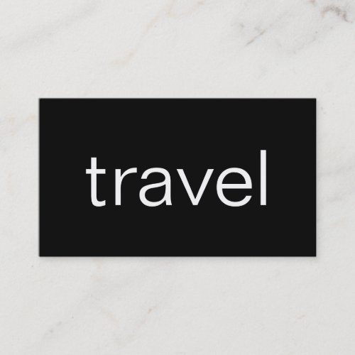 Trendy Cute Chic Travel Agent Business Card