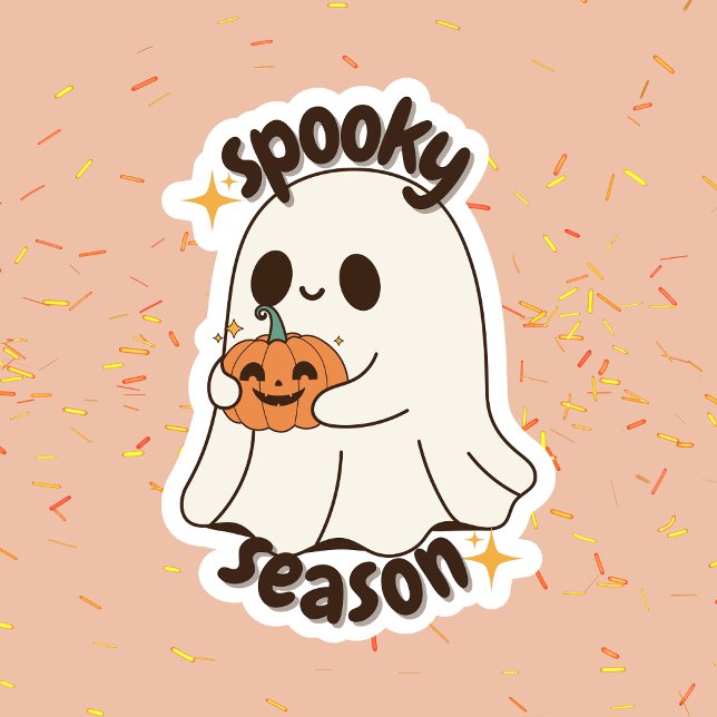 Trendy Cute Halloween Ghost Spooky Season Sticker (Creator Uploaded)