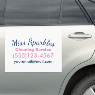 Trendy Cute Housecleaning Maid Car Magnet