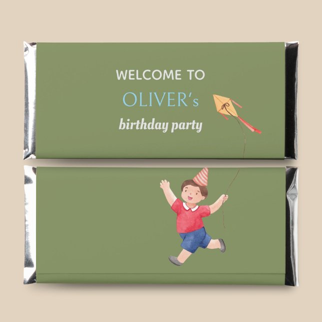 Trendy Cute Kids Birthday Favor Hershey Bar Favors (Creator Uploaded)