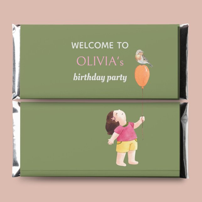Trendy Cute Kids Birthday Favor Hershey Bar Favors (Creator Uploaded)