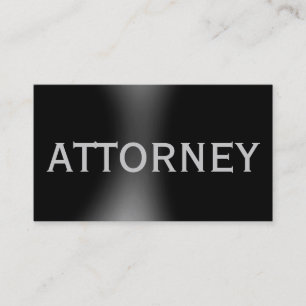 Trendy Cute Plain Attorney At Law Business Card