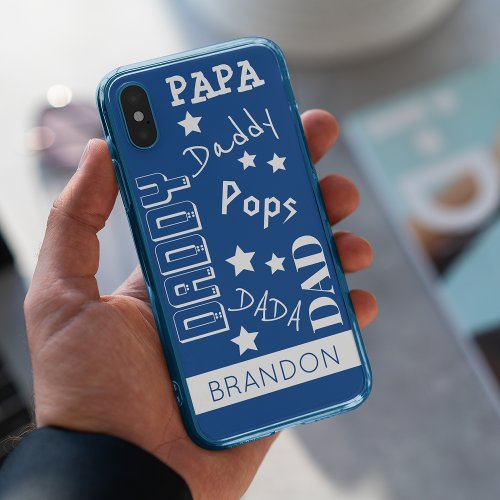 Trendy Dad typography iPhone X Case