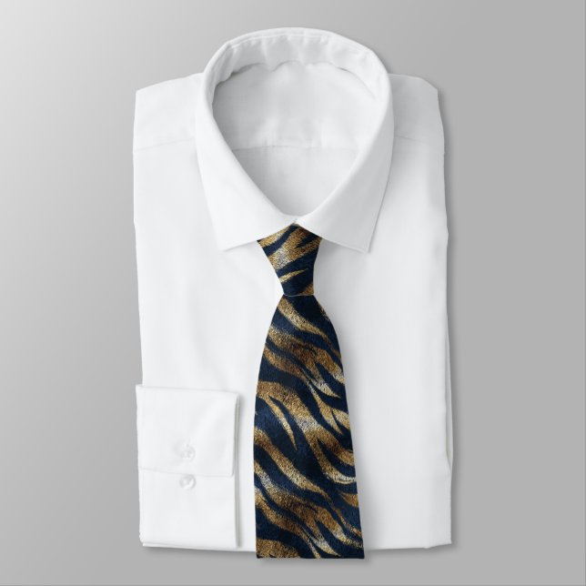 Trendy Dads Fathers Day Gifts Tiger Neck Tie (Tied)