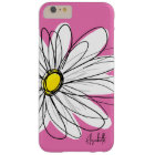 Trendy Daisy Floral Illustration - pink yellow
