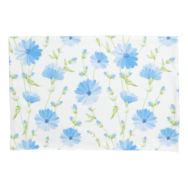 Trendy Daisy Floral      Pillow Case (Front-Left)