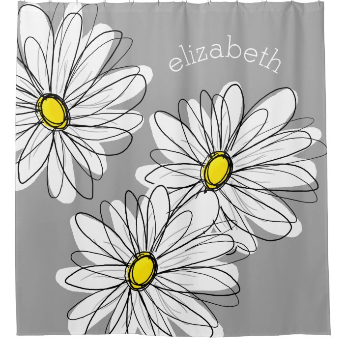 daisy shower curtain