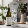 Trendy Daisy with gray and yellow Wine Bag