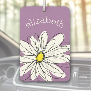 Trendy Daisy with Lilac and yellow Air Freshener