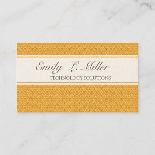Golden   Damask Business Card Templates