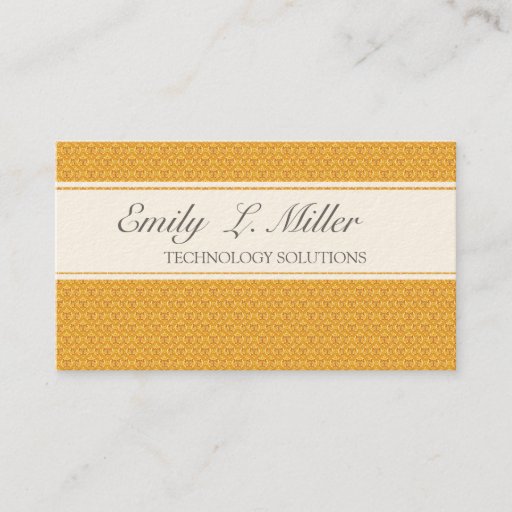 Customizable Golden   Damask Business Card Templates