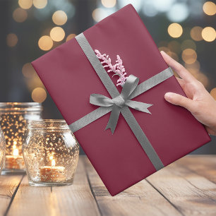 Trendy Dark Magenta Wrapping Paper