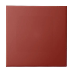 Trendy Dark Orange Red - Ceramic Tile