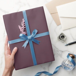 Trendy Dark Plum Brown - Wrapping Paper Roll