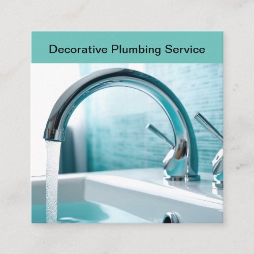 Trendy Decorative Plumber Business Cards