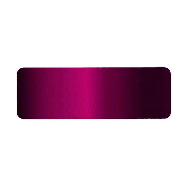 Trendy Deep Fushsia Gradiant Solid Lable Label (Front)
