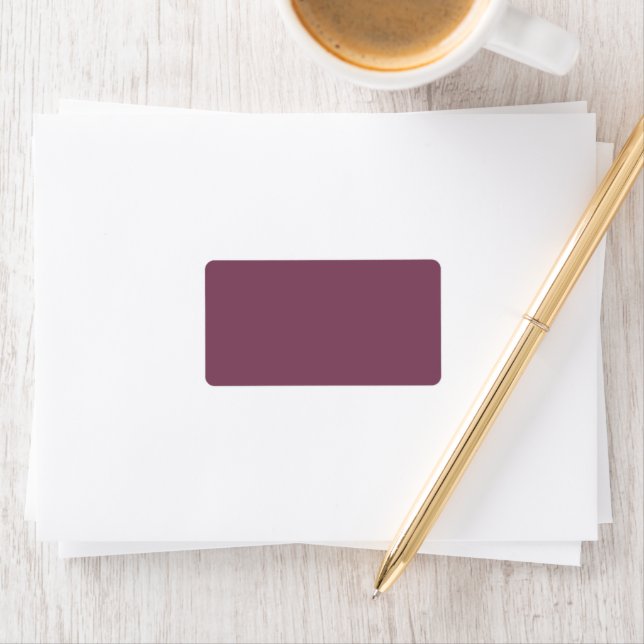 Trendy Deep Plum - Address Labels (Insitu)