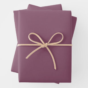 Trendy Deep Plum - Wrapping Paper Sheets Set
