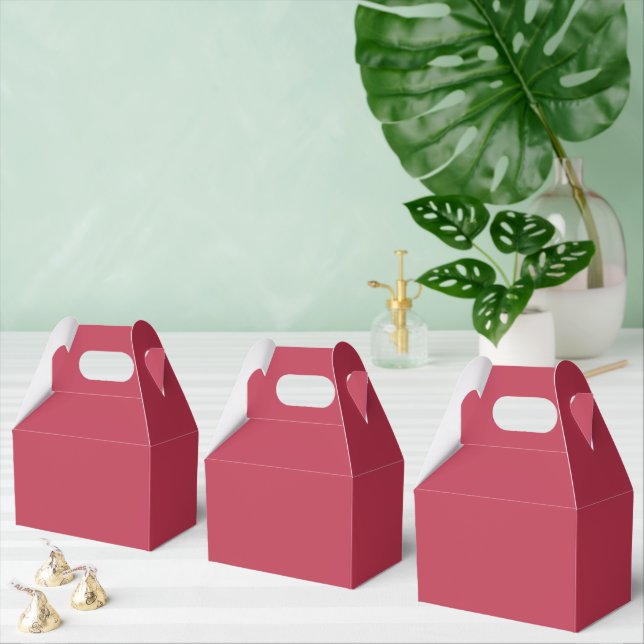 Trendy Deep Raspberry Red - Favor Boxes (Multiple)
