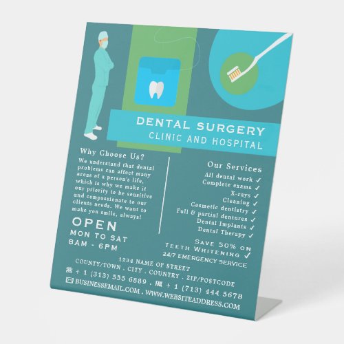 Trendy Dentist Design Dentistry Dentist Adver Pedestal Sign