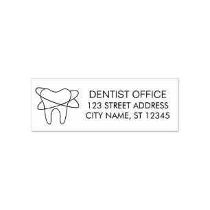 Trendy Dentist Office  Return Address           Self-inking Stamp
