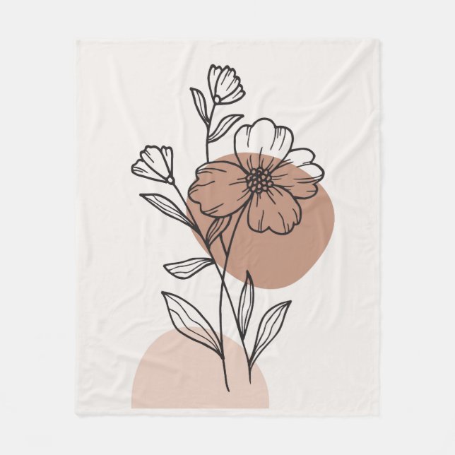 Trendy design  fleece blanket (Front)