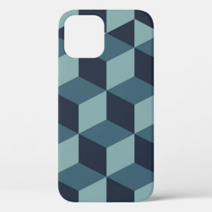 Trendy design vintage abstract color block geomet iPhone 12 Case