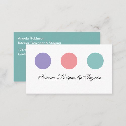 Trendy Designer Home Staging Business Cards
