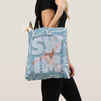 Trendy Designer Swim Tote Bag