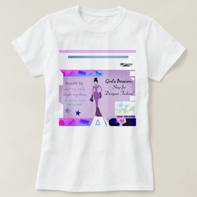 Trendy Designer T/Shirt T-Shirt (Design Front)