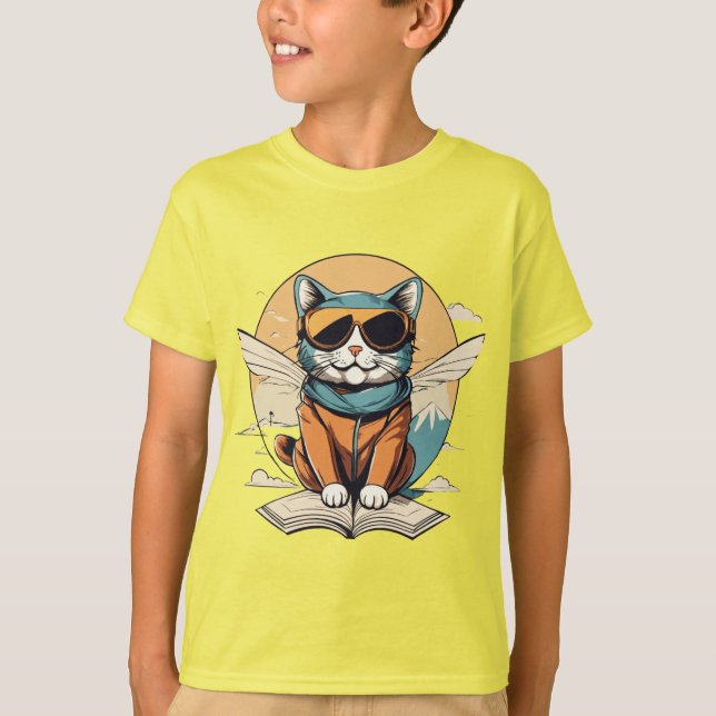 Trendy Digital Illustration T-Shirt (Front)