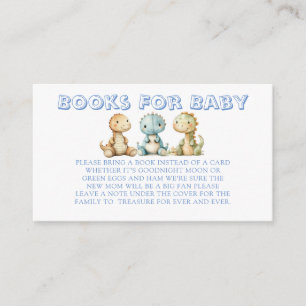 Trendy Dinosaur and Friends Books for Baby Enclosure Card