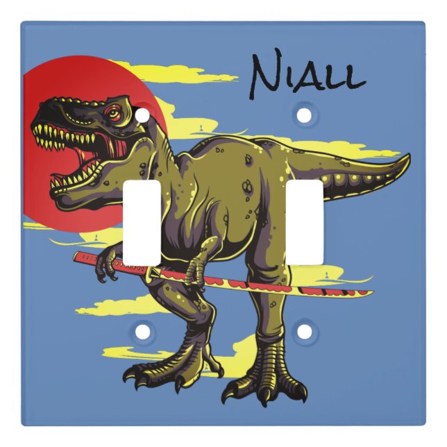 Trendy Dinosaur  Light Switch Cover (Front)
