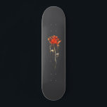Trendy Distressed Grunge Rose Skate Deck<br><div class="desc">Simple Trendy Distressed Grunge Rose
Thank you for shopping my store.
AML Fluid, Digital, Dotted & Graphic Arts</div>