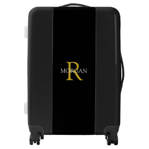 Monogramed & Numbered Luggage DIY