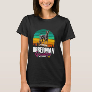 Trendy DOBERMAN GRANDPA Dog Granddad Dobermans Gra T-Shirt