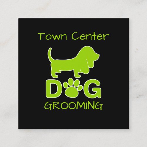 Trendy Dog Grooming Appointment Business Cards