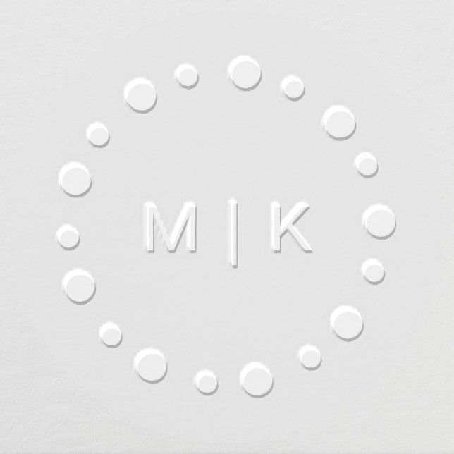 Trendy Dots with Monogram Embosser (Design)