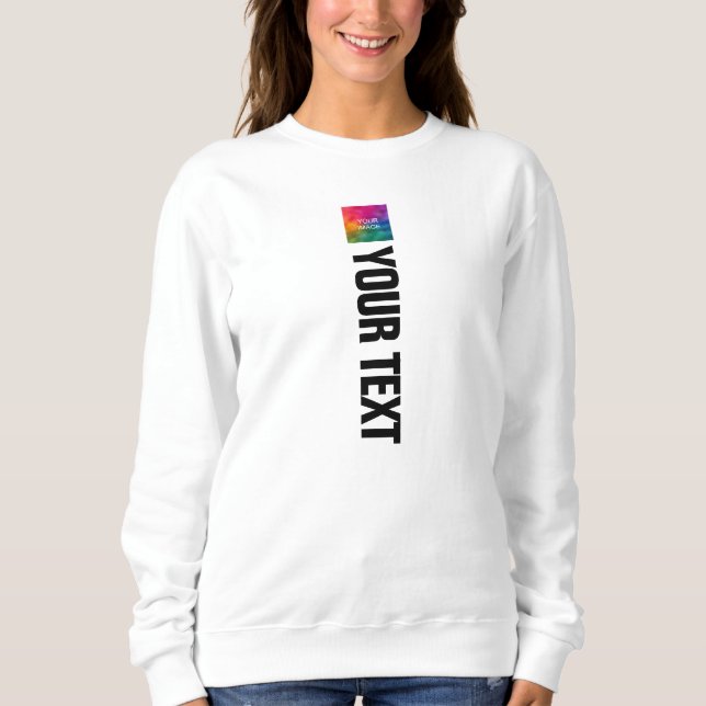 Trendy Double Sided Print Template Womens Modern Sweatshirt (Front)