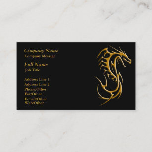 Trendy Dragon Business Card Template