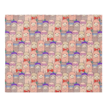 Trendy Dressed Llama Pattern Rug Trendy Dressed Llama Pattern Rug
