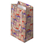 Trendy Dressed Llama Pattern Small Gift Bag